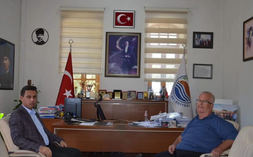 Kaymakamımız Şeref GÜLYER, Belediye Başkanı Mehmet İrem HİMAM'a Veda Ziyareti Gerçekleştirdi